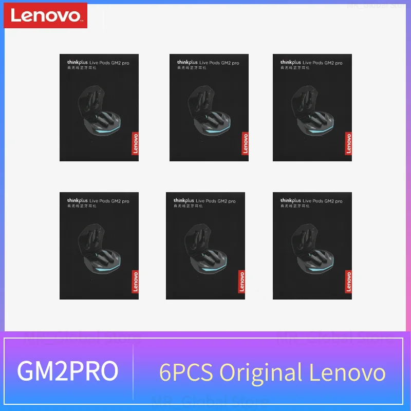 Olvídate de los cables y sumérgete en tu música: los LENOVO GM2 PRO ofrecen 6 pares de auriculares con baja latencia y sonido cristalino para gamers y multitarea.