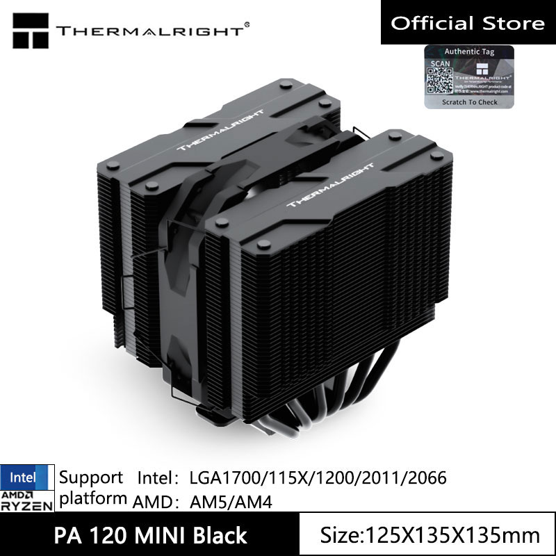 Domina el overclocking sin ruidos: El disipador THERMALRIGHT PEERLESS ASSASSIN 120 MINI reduce temperaturas hasta 30°C con su innovador diseño de 6 tubos térmicos