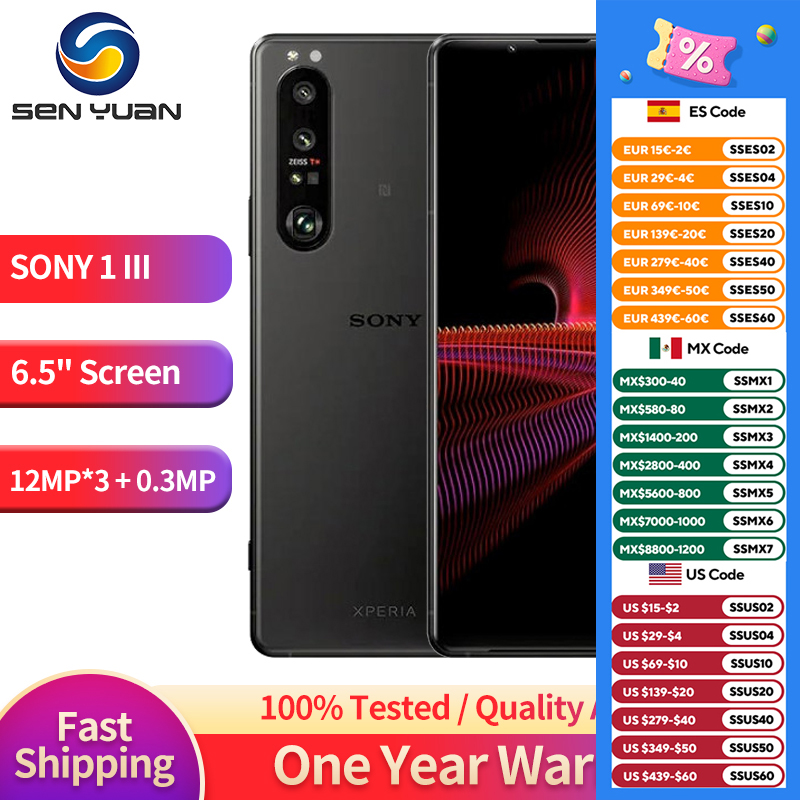 Domina la creatividad móvil con el SONY XPERIA 1 III: su pantalla 4K HDR y triple cámara profesional transformarán tus fotos - Equipado con Snapdragon 888 y 12GB RAM para un rendimiento imbatible