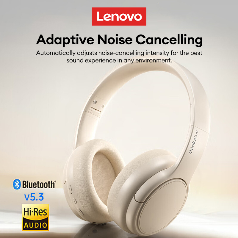 DOMINA tus sesiones gaming y deporte con los LENOVO TH20: Auriculares con cancelación de ruido HD y 30h de autonomía que desafían los límites del sonido inalámbrico