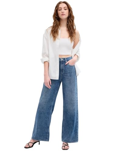 Eleva tu estilo con comodidad: Descubre cómo los GAP BROOKLYN transforman tu armario en un santuario de moda sin esfuerzo, en lavado oscuro versátil y elegante, ¡haz que cada día sea una declaración de moda!