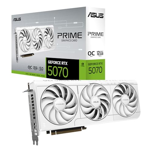 Maximiza tu PC compacta con potencia gráfica superior: la ASUS PRIME GEFORCE RTX™ 5070 WHITE OC EDITION de 12 GB GDDR7 ofrece rendimiento excepcional en espacios reducidos, ideal para gaming y productividad sin compromisos.