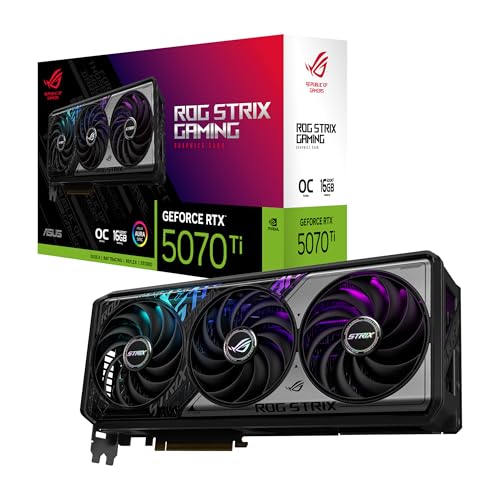 Duplica tu poder gráfico y sumérgete en ultrarealismo sin lag: ASUS presenta la TARJETA GRÁFICA ROG STRIX GEFORCE RTX 5070 TI OC EDITION con 16 GB GDDR7 y enfriamiento de cámara de vapor para gaming fluido y creación profesional imparable.