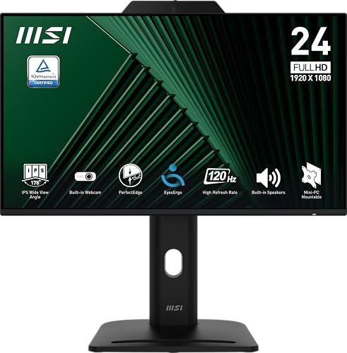 Optimiza tu productividad y entretenimiento con un monitor que lo incluye todo: transición fluida hacia la innovación con el MSI PRO MP242PMG, que combina pantalla IPS FHD de 24 pulgadas, 120Hz y cámara web integrada, cerrando la brecha entre rendimiento y valor.