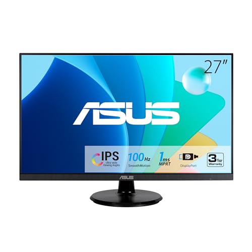 Experimenta una inmersión visual sin igual con un monitor que cuida tu vista: el ASUS VA27DQF combina 100Hz de fluidez, tecnología IPS y protección ocular avanzada para elevar tu productividad y gaming.