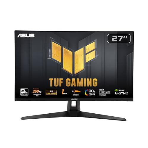 Eleva tu experiencia de juego a niveles insuperables: descubre el monitor que combina velocidad, claridad y fluidez con el ASUS TUF VG27AQM1A, garantizando una inmersión total con tecnología avanzada y diseño robusto.