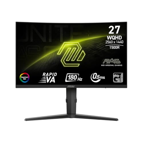 Eleva tu experiencia visual a niveles insuperables con la fluidez y claridad definitivas: el monitor MSI MAG 275CQRF QD E2 redefine el gaming y el trabajo con su pantalla QHD de 180Hz y 0.5ms, garantizando inmersión total sin sacrificar rendimiento.