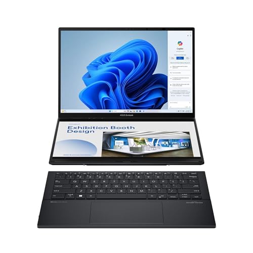 Potencia y Creatividad Sin Límites: Descubre la Laptop Dual que Revoluciona tu Productividad con Pantallas OLED de Alta Gama, Certificación Intel Evo, y el Impresionante Rendimiento del ASUS ZENBOOK DUO con Procesador Intel Core Ultra 7 – Tu Herramienta Definitiva para el Trabajo y el Entretenimiento.