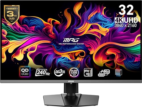 Experimenta el gaming definitivo con este monitor revolucionario: la combinación perfecta de tecnología OLED y Quantum Dot garantiza colores vibrantes y negros absolutos, respaldado por el rendimiento probado del MSI MPG 321URX QD-OLED, llevando tu experiencia visual a niveles insuperables.