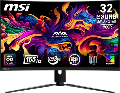 Transforma tu experiencia visual con fluidez extrema: el MSI MAG 321CUP QD-OLED ofrece colores vibrantes y rendimiento de 165Hz para gaming y trabajo creativo, garantizando una inmersión total con su panel UHD de 32 pulgadas y tiempo de respuesta de 0.03 ms, ideal para quienes buscan precisión y velocidad sin compromisos.