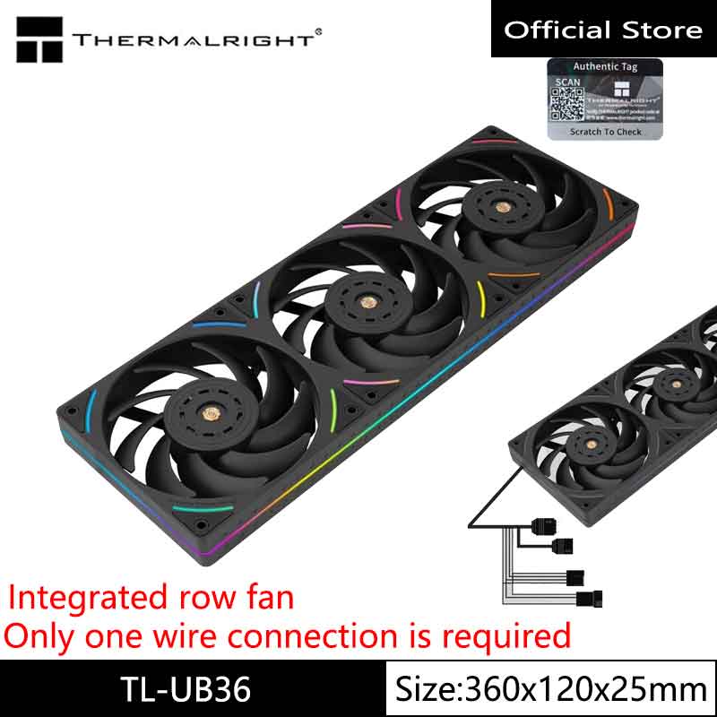 Transforma la refrigeración de tu PC con un solo cable: el ventilador THERMALRIGHT TL-UB36 garantiza un flujo de aire superior y silencio absoluto, optimizando el rendimiento de tu sistema sin complicaciones.