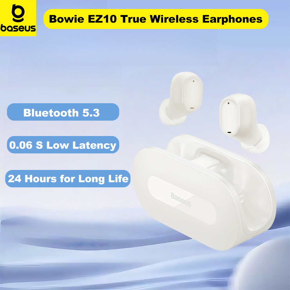 Eleva tu experiencia auditiva con conectividad impecable y comodidad extrema que te mantienen inmerso en cada nota y movimiento, gracias a los auriculares BASEUS TWS BLUETOOTH 5.3 con carga rápida y diseño ultraligero, ideales para deportes y uso diario con latencia casi imperceptible de 0.06s, asegurando sincronización perfecta y rendimiento superior en cualquier actividad.