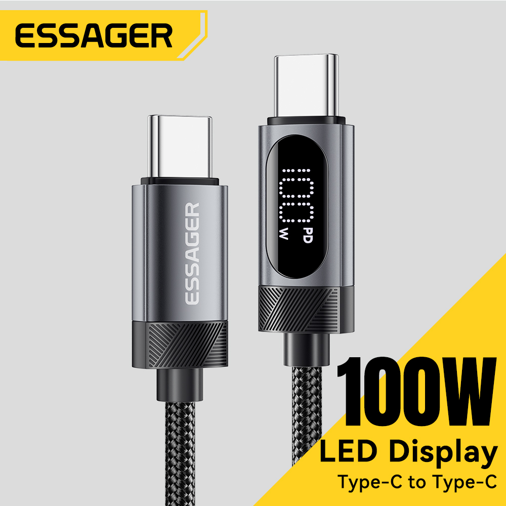 ¡Optimiza tu carga en segundos! Descubre el cable ESSAGER con pantalla digital: monitoriza voltaje y potencia en tiempo real para dispositivos como IPHONE, XIAOMI, MACBOOK y más. Una solución inteligente que garantiza eficiencia y seguridad.