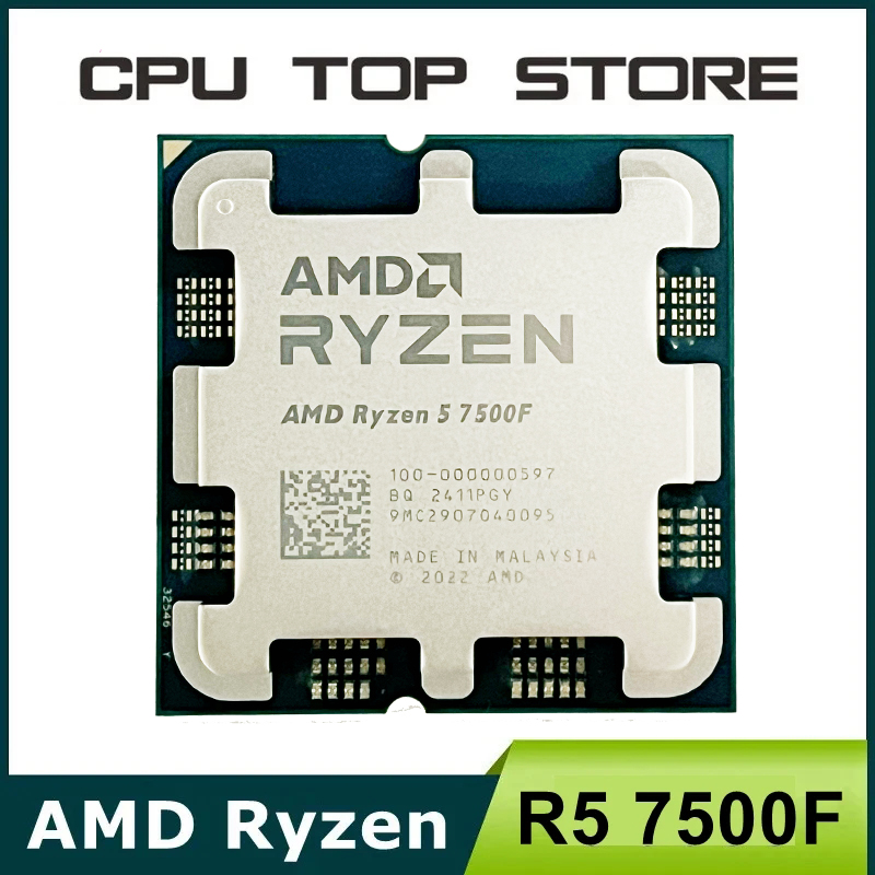 Descubre Rendimiento Inigualable: Eleva tu Experiencia Gamer con el Procesador AMD RYZEN 5 7500F, Diseñado para Multitarea Extrema y Eficiencia Energética que Redefine el Valor en Gaming y Productividad