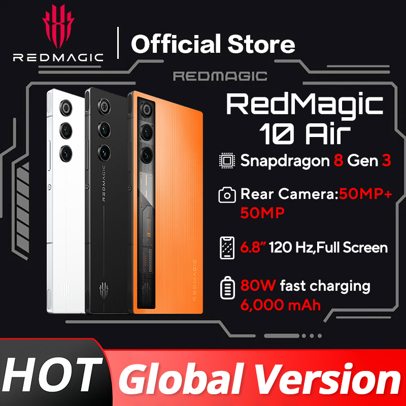 Transforma tu experiencia de juego con un dispositivo que combina potencia inigualable y comodidad extrema: el REDMAGIC 10 AIR integra el procesador SNAPDRAGON 8 GEN 3, una batería de larga duración y carga ultrarrápida para sesiones interminables sin sacrificios.