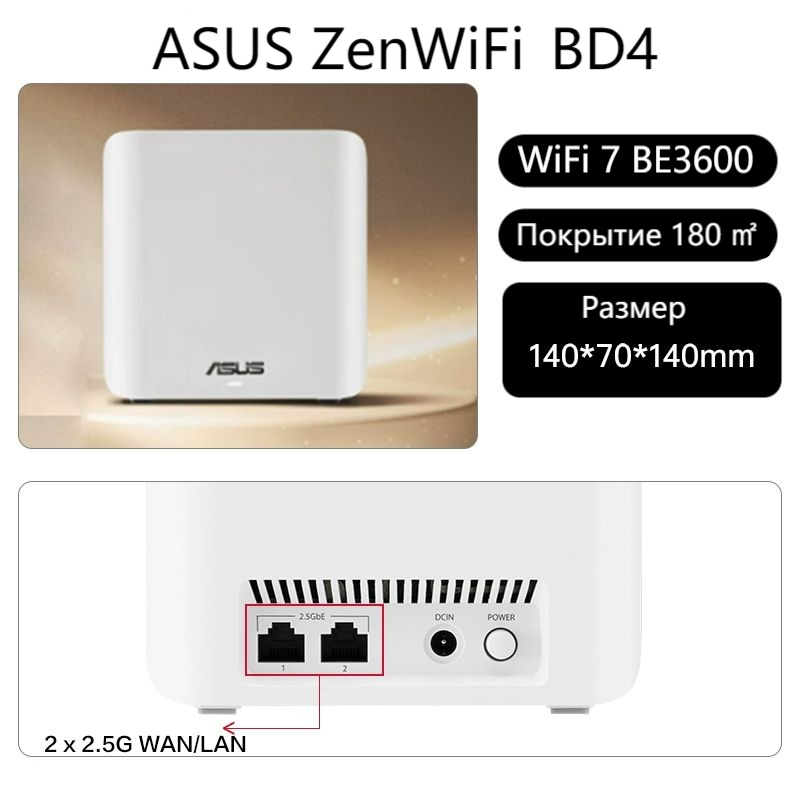 Transforma tu conexión doméstica con velocidad y estabilidad inigualables gracias al enrutador ASUS BD4 WiFi 7 BE3600, diseñado para streaming sin interrupciones y gaming de alto rendimiento, proporcionando cobertura total en cada rincón de tu hogar.
