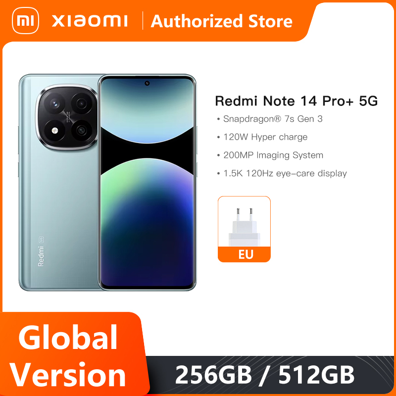 Domina la fotografía móvil y el rendimiento sin límites: Descubre el XIAOMI REDMI NOTE 14 PRO PLUS 5G con cámara de 200MP, Snapdragon 7s Gen 3 y batería de 5110mAh, ideal para creadores y multitarea exigentes.