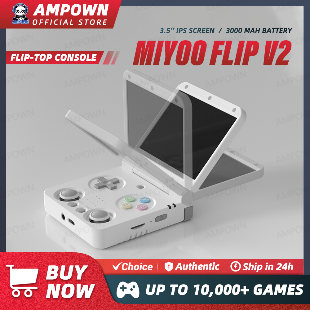 Revive la nostalgia gamer con estilo: La consola MIYOO FLIP V2 combina una pantalla IPS nítida, sistema Onion OS optimizado y diseño portátil para una experiencia retro inigualable, garantizando horas de diversión auténtica.