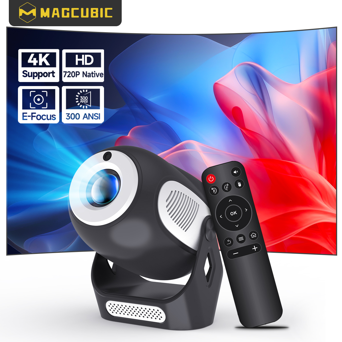Análisis del proyector Magcubic HY300 X: entretenimiento portátil en 4K