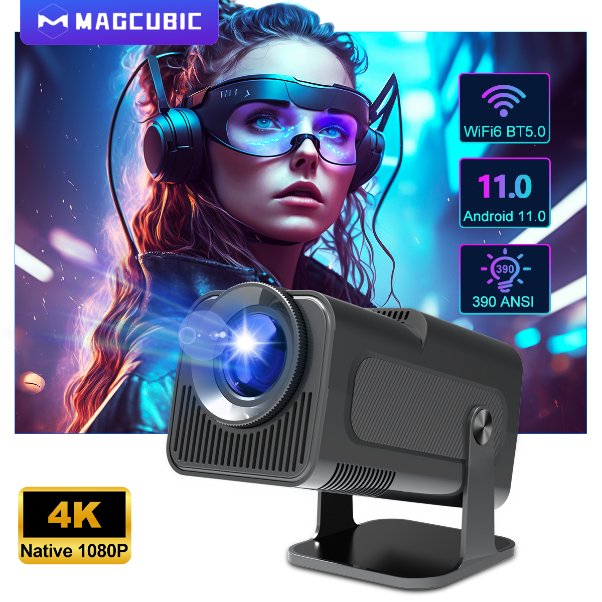 Análisis: Proyector Magcubic HY320 con Android 11