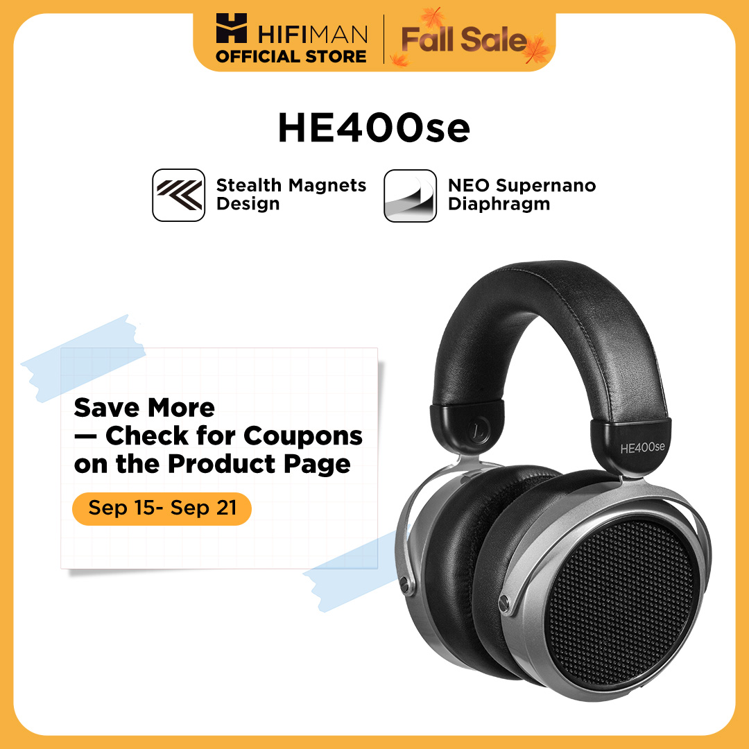 Transforma tu escucha con claridad excepcional gracias a los HIFIMAN HE400SE: auriculares planares magnéticos con imanes Stealth que ofrecen precisión auditiva superior para entusiastas del audio.