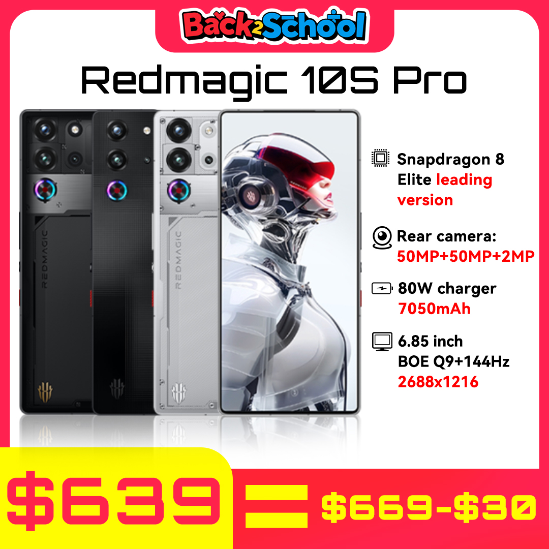 Potencia sin límites para gamers que exigen lo máximo: el REDMAGIC 10S PRO 5G redefine la experiencia móvil con su Snapdragon 8 Elite, pantalla 144Hz y batería de 7050mAh, garantizando sesiones intensas sin interrupciones.
