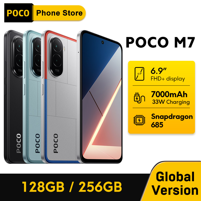 ¡Eleva tu experiencia móvil al máximo nivel! Descubre el POCO M7 GLOBAL VERSION con su impresionante batería de 7000mAh y pantalla de 144Hz, diseñado para rendimiento superior y duración excepcional.