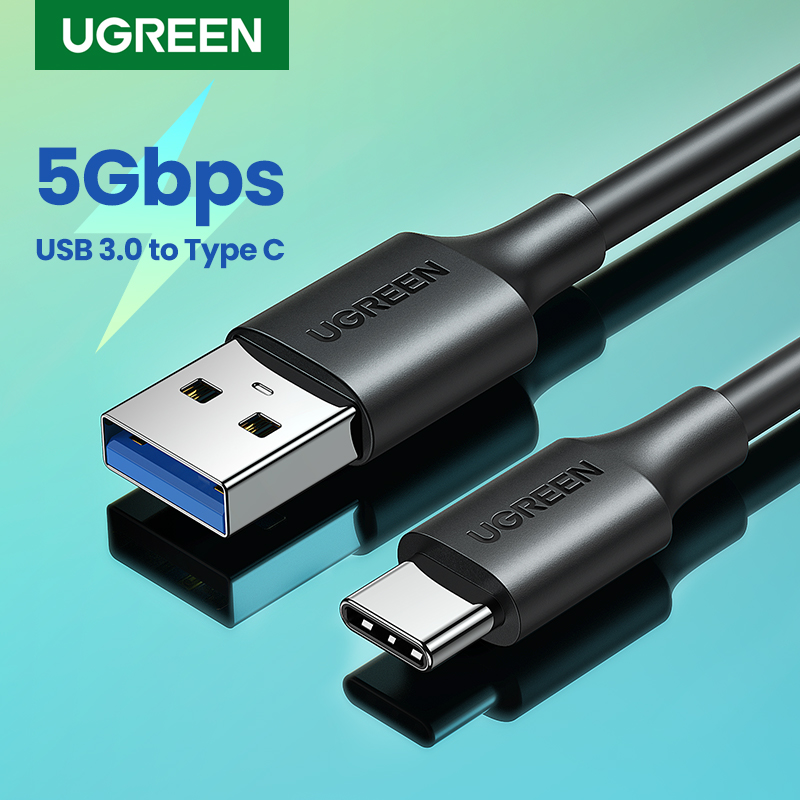 Optimiza tu flujo de trabajo con una conexión ultrarrápida: El cable UGREEN USB C 5Gbps USB3.0 A a USB C te permite transferir archivos masivos en segundos, perfecto para dispositivos como el IPAD PRO, SAMSUNG GALAXY S24 y discos M2 SSD NVME, garantizando eficiencia y confiabilidad.