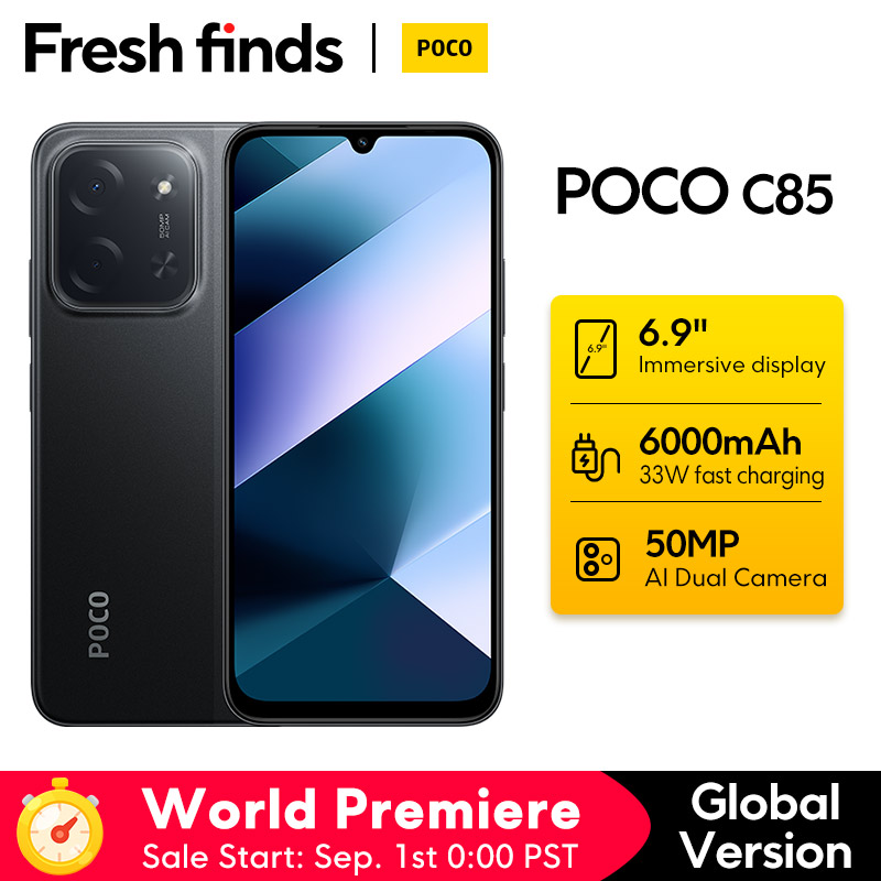 Descubre el poder sin límites: el POCO C85 combina una duración de batería épica de 6000 mAh con una pantalla fluida de 120 Hz, una cámara de 50 MP nítida y funciones premium como NFC y resistencia IP64 para una experiencia móvil completa y sin concesiones.