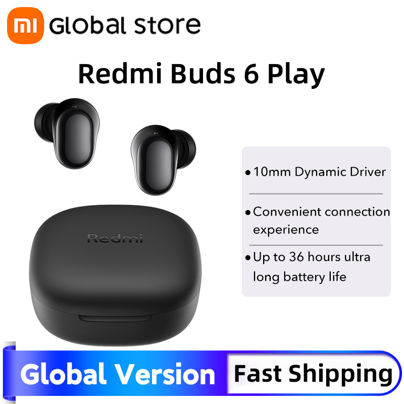 Transforma tu experiencia auditiva con claridad sin igual: los auriculares REDMI BUDS 6 PLAY combinan cancelación de ruido IA y Bluetooth 5.4 para sumergirte en cada nota y conversación con fidelidad excepcional y comodidad duradera