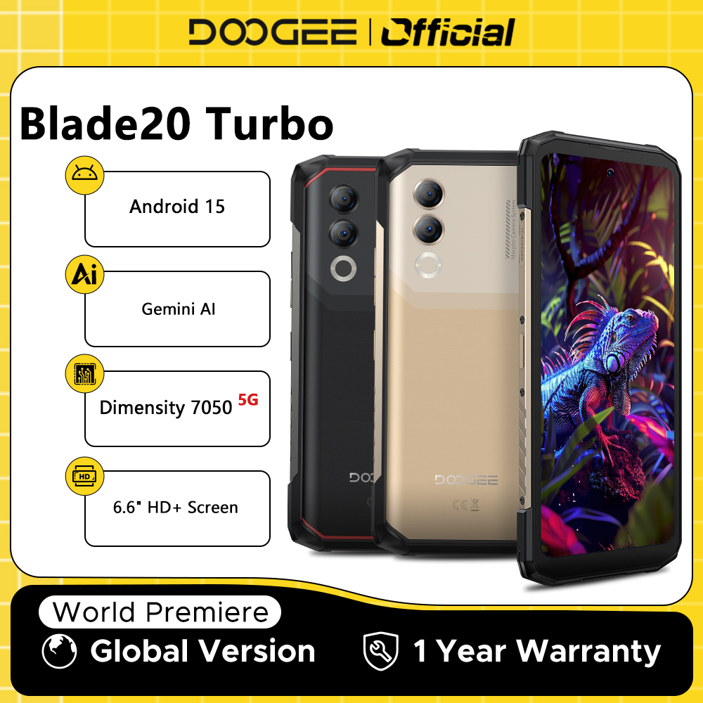 DOOGEE Blade20 Turbo: Un resistente con Android 15 y batería de varios días
