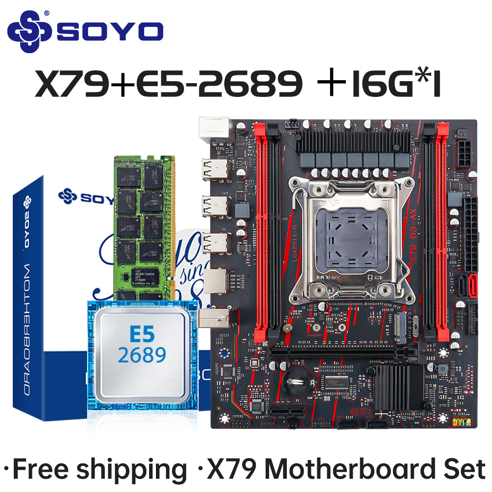 Transforma tu PC con un rendimiento excepcional gracias al set SOYO X79: incluye placa base LGA 2011, procesador E5 2689 y 16 GB de RAM DDR3 ECC, ideal para gaming y multitarea intensiva que maximiza tu inversión.