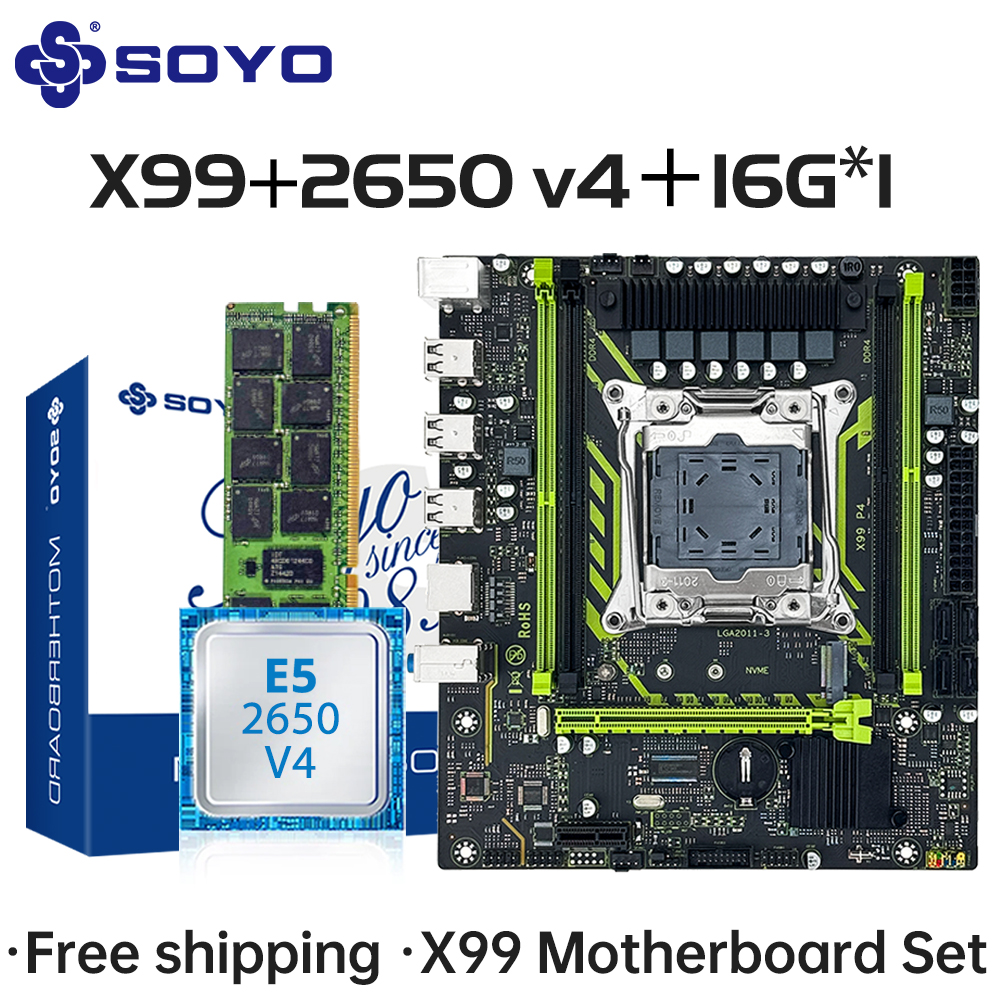 Monta tu PC gaming profesional a mitad de precio: el KIT SOYO X99 con procesador Intel y 16GB de RAM ECC llega para revolucionar tu experiencia