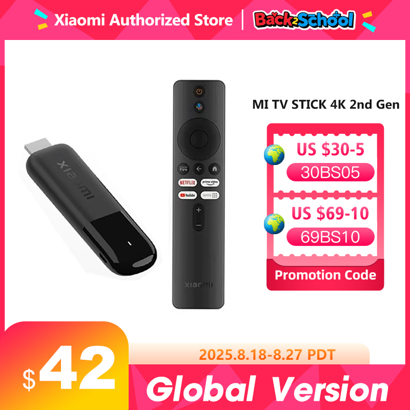 Eleva tu entretenimiento a 4K sin complicaciones: Descubre el XIAOMI MI TV STICK 4K 2ND GEN, con Dolby Vision y 8GB ROM, para una experiencia cinematográfica en casa que redefine la comodidad y calidad.