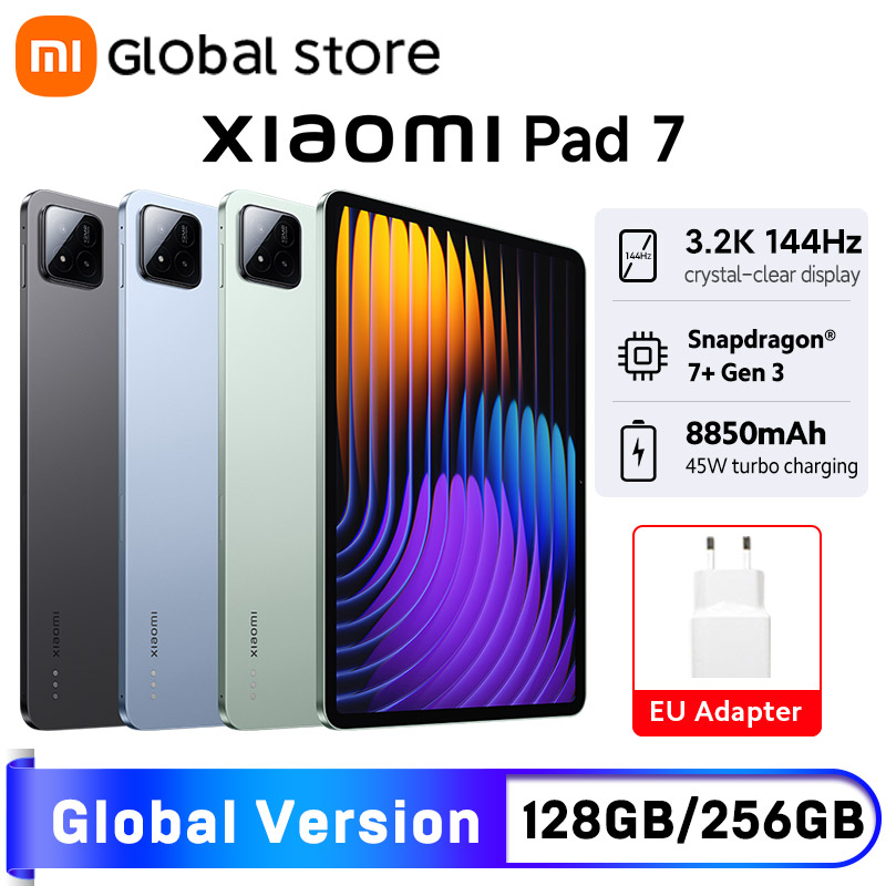 Descubre la potencia definitiva con la tableta XIAOMI PAD 7: Rendimiento impecable gracias al Snapdragon 7+ Gen 3, duración de batería de 8850mAh y pantalla 3.2K a 144Hz, ideal para productividad y entretenimiento sin límites.