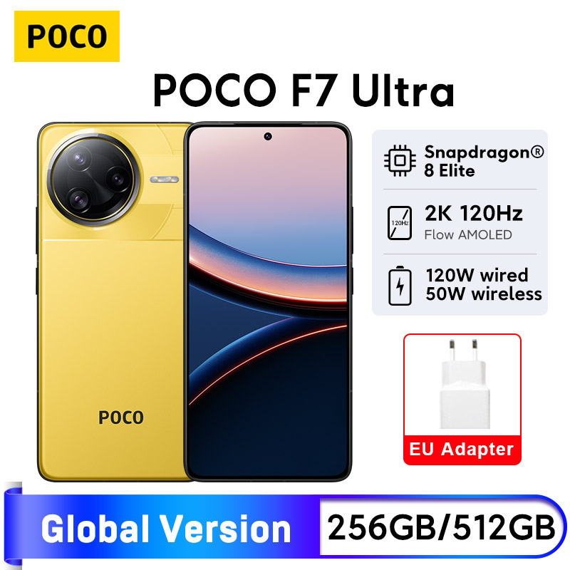 Potencia sin límites al alcance de tu mano: El POCO F7 ULTRA redefine la experiencia móvil con su Snapdragon 8 Elite, carga ultrarrápida de 120W y cámara avanzada de 50MP con OIS.