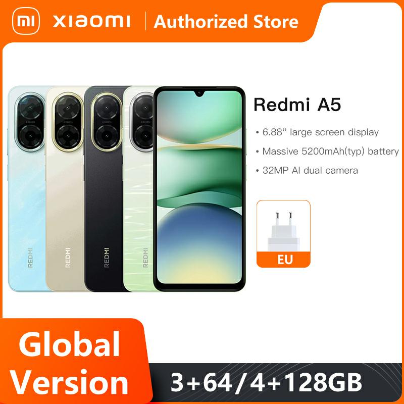 Olvídate de la baja duración de batería: El XIAOMI REDMI A5 garantiza hasta dos días de uso intensivo sin recargar gracias a su enorme batería de 5200mAh, carga rápida de 15W, pantalla inmensa de 6.88 pulgadas y cámara dual AI de 32MP, ideal para multitarea y fotografía clara.
