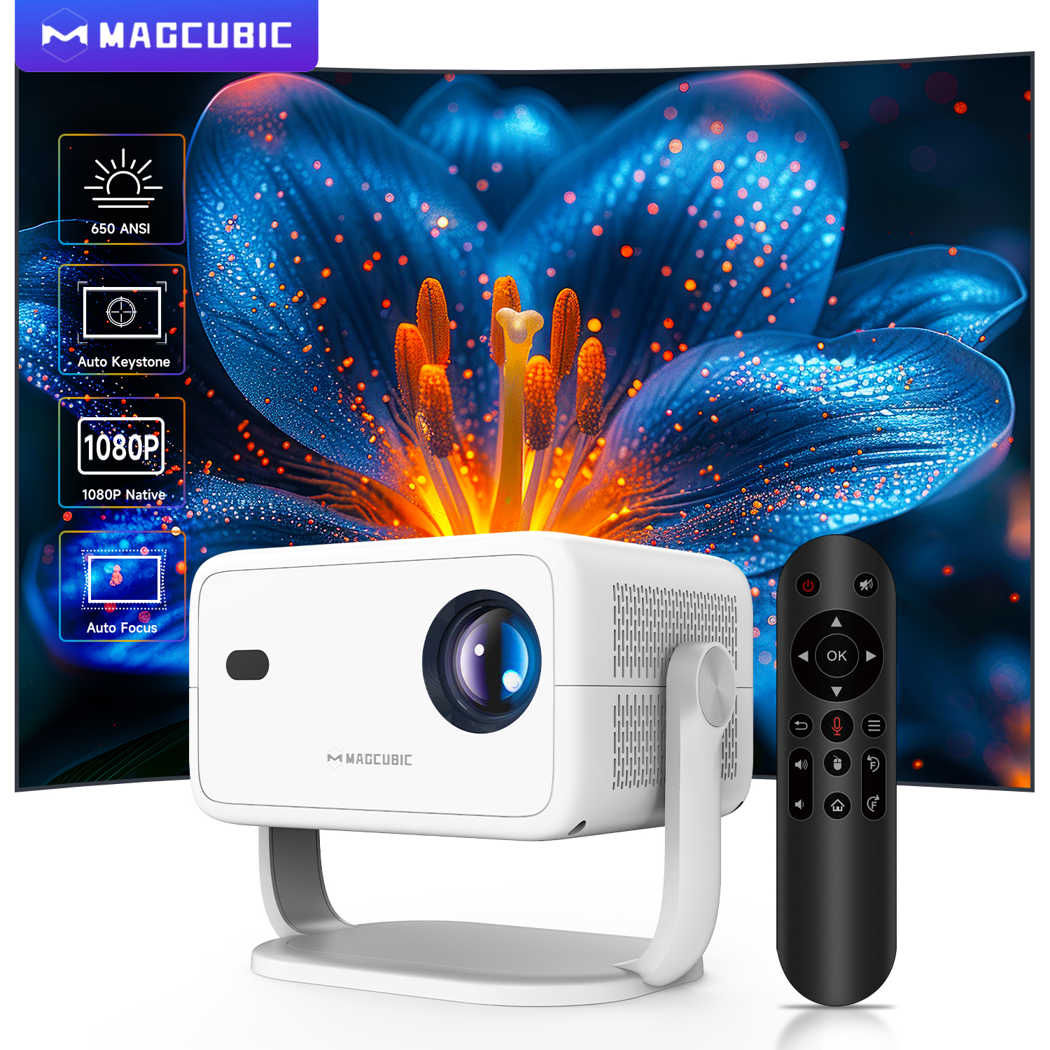 Un proyector Android 14 listo para cualquier pantalla