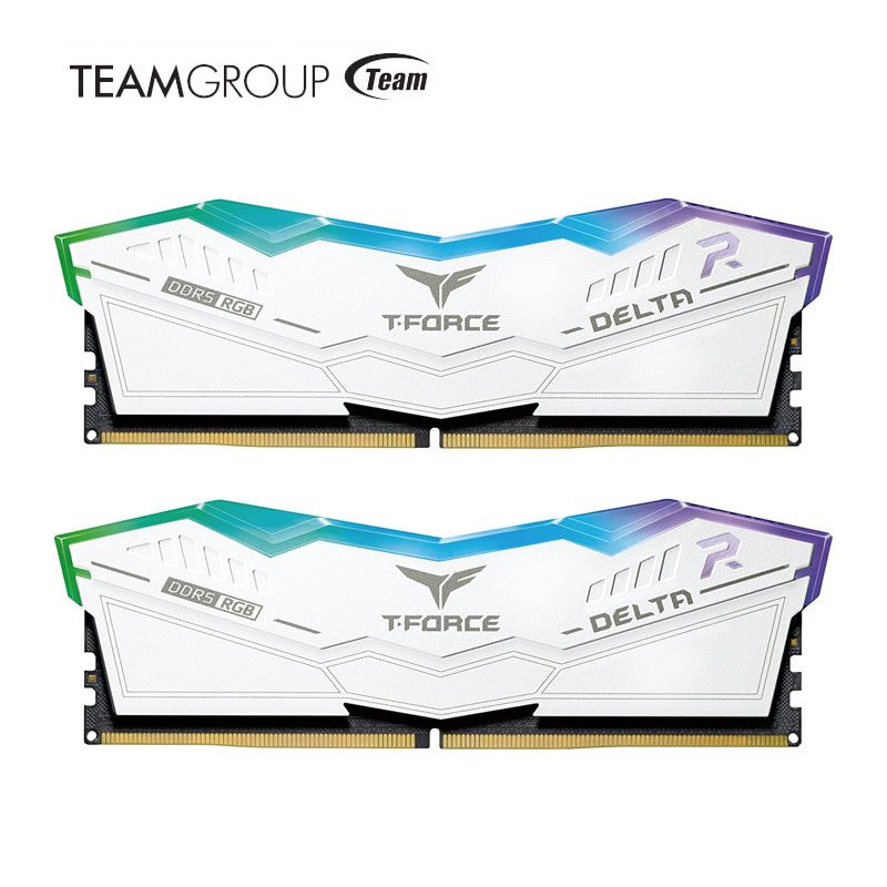 Acelera tu PC con estilo: La memoria TEAMGROUP T-FORCE DELTA RGB DDR5 de 32GB a 6000MHz ofrece latencias CL30 ultra rápidas, compatibilidad con Intel XMP 3.0 y AMD EXPO, e iluminación RGB vibrante para un rendimiento y estética superiores.