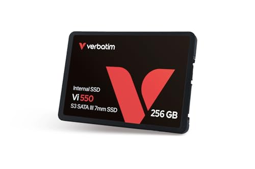 Potencia tu PC al máximo con esta SSD de alta velocidad: La VERBATIM VI550 de 256GB con tecnología 3D NAND ofrece el equilibrio perfecto entre rendimiento y almacenamiento accesible