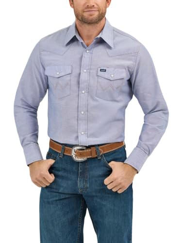Descubre la comodidad profesional que transformará tu guardarropa laboral: La camisa WRANGLER de corte vaquero combina durabilidad excepcional con estilo occidental auténtico para ofrecerte versatilidad sin igual en cada uso.