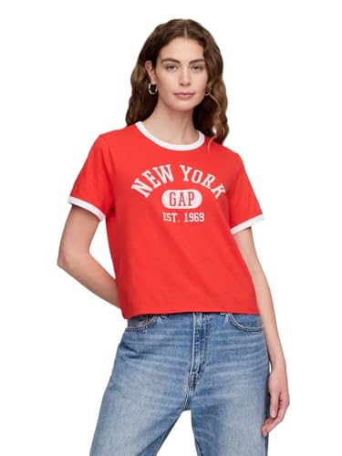Transforma tu estilo casual con esta camiseta GAP que combina comodidad premium y diseño atractivo: la CAMISETA RELAJADA ESTAMPADA SHRUNKEN para mujer ofrece un ajuste perfecto y versatilidad total para tu día a día, disponible ahora con entrega rápida y máxima calidad garantizada.