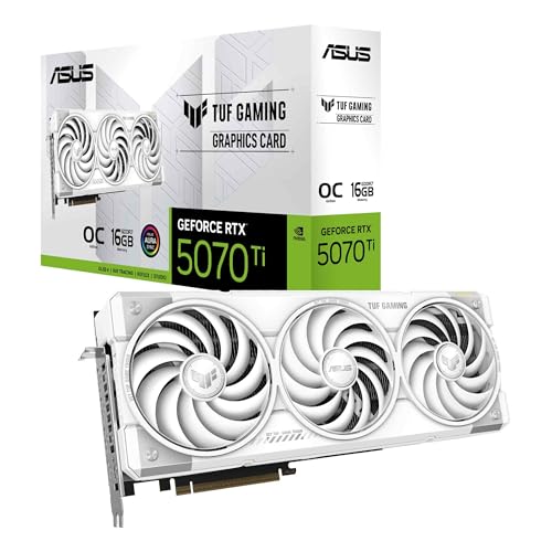 Transforma tu experiencia gaming con rendimiento de élite mientras maximizas tu inversión: La ASUS TUF GAMING GEFORCE RTX 5070 TI 16GB GDDR7 WHITE OC EDITION ofrece potencia bruta con componentes de grado militar para jugar en 4K sin compromisos