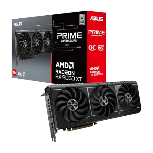 Transforma tu experiencia gaming con rendimiento de élite: la ASUS PRIME RADEON RX 9060 XT 16GB te ofrece gráficos fluidos a 4K, refrigeración avanzada con ventiladores axiales y overclocking automático gracias a su BIOS dual que maximiza cada frame