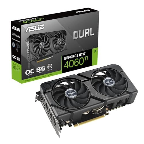 Descubre cómo la ASUS DUAL GEFORCE RTX 4060 TI EVO OC EDITION transforma tu experiencia gaming con gráficos ultra realistas que te sumergen en mundos virtuales gracias a su avanzada tecnología DLSS 3 y refrigeración axial silenciosa que mantiene un rendimiento óptimo sin comprometer la tranquilidad de tu espacio.