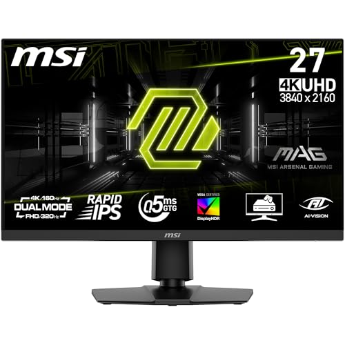 Transforma tu experiencia visual con este monitor que combina trabajo y juego: Descubre cómo el MSI MAG 272URDF E16 de 27 pulgadas con resolución UHD 4K y 160Hz te ofrece claridad excepcional y fluidez perfecta para cualquier tarea.