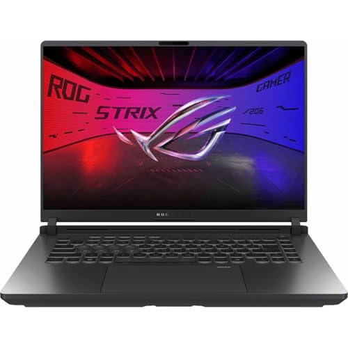 Domina cualquier juego con fluidez absoluta gracias al ASUS ROG STRIX G16 (2025) que combina la pantalla ROG NEBULA 2.5K 240Hz con la GPU NVIDIA GEFORCE RTX 5060 y procesador INTEL CORE ULTRA 9 275HX para una experiencia gaming sin compromisos