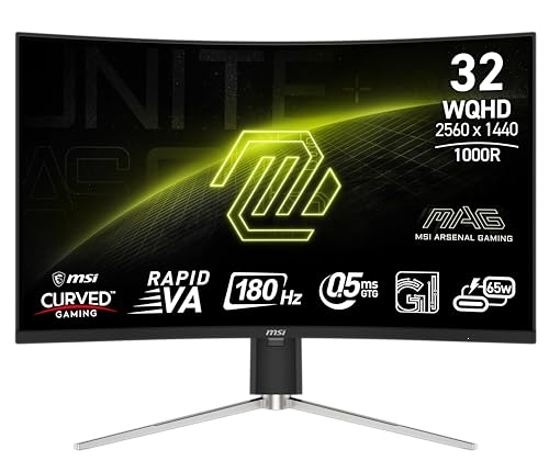 Transforma tu experiencia gaming con fluidez extrema: El monitor MSI MAG 325CQRF QD E2 de 31.5 pulgadas ofrece 180Hz y resolución QHD para una ventaja competitiva real en cada partida.