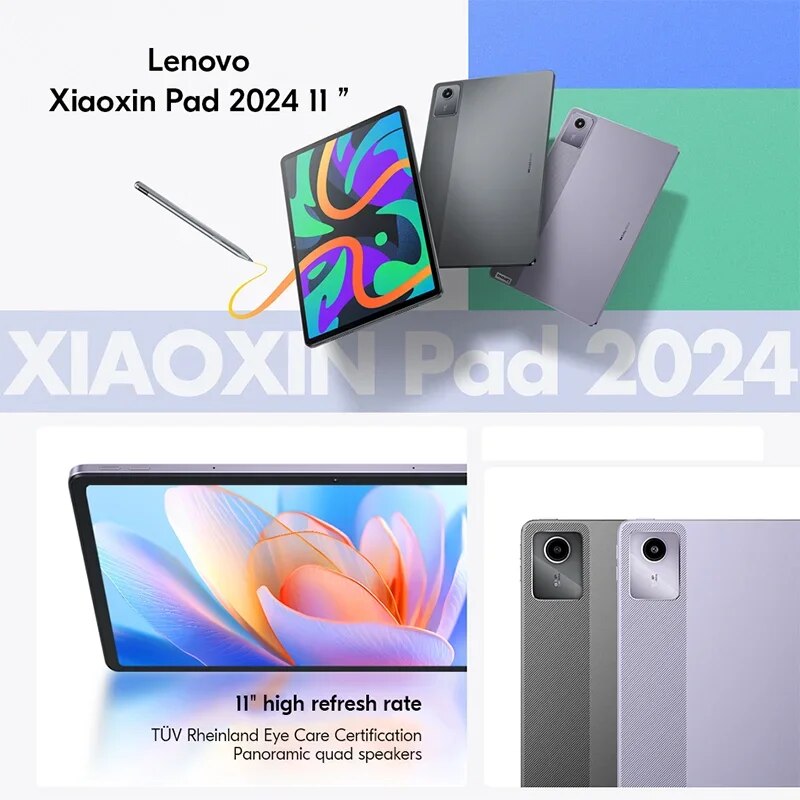 Potencia y versatilidad en tus manos: La tablet LENOVO XIAOXIN PAD 2024 domina entretenimiento y productividad con su Snapdragon 685, pantalla de 11 pulgadas y 8GB de RAM, ofreciendo un rendimiento excepcional a un valor incomparable.