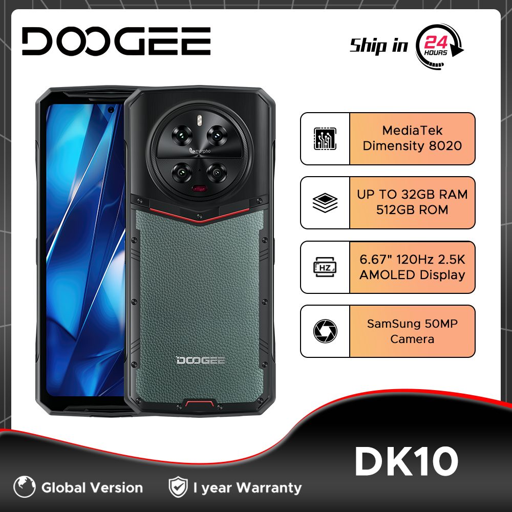 Domina la aventura sin límites: Descubre el DOOGEE DK 10 con su pantalla AMOLED de 120Hz y carga ultrarrápida de 120W, ideal para entornos extremos y uso intensivo, garantizando durabilidad y rendimiento excepcional para profesionales y aventureros.